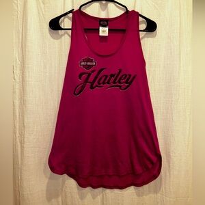 💕 Harley-Davidson Louisville, KY Flowy Tank💕 Fun, Pink, 2016! Size L